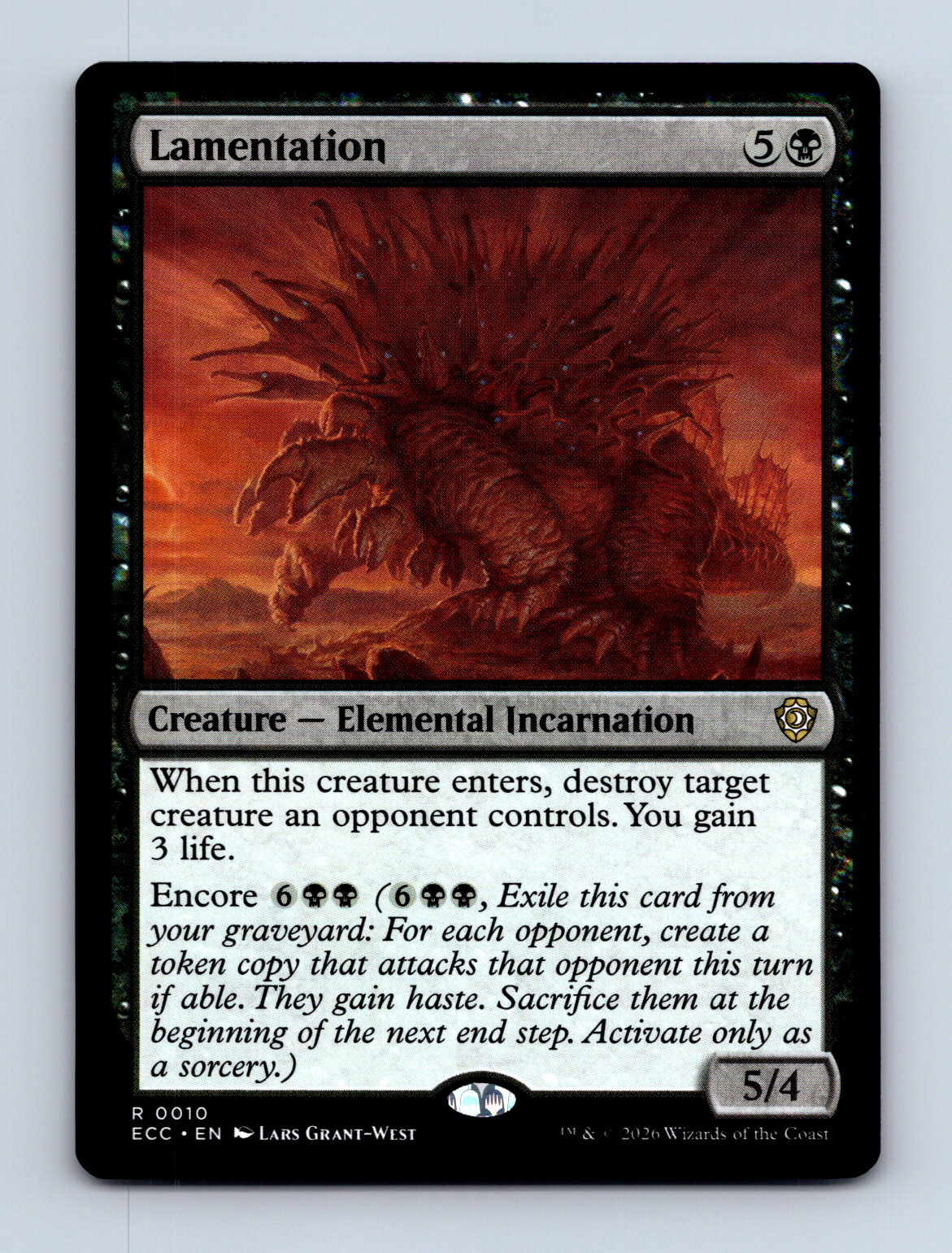 Lamentation Commander: Lorwyn Eclipsed NM R 10