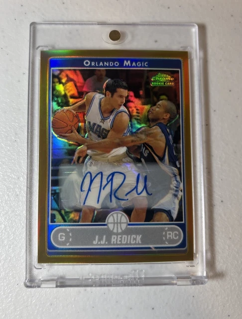 JJ Redick 2006-07 Topps Chrome Gold Refractor Rookie RC Autogramm /25
