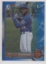 2022 Bowman Chrome Prospects Mega Box Blue Mojo Refractor 109/150 Simon Juan nd3