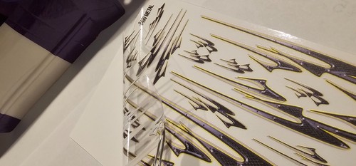 NOT CUT-B490 METAL FLAMES-RC Car Clear Matte Finish Vinyl Sticker Sheet - Picture 2 of 5
