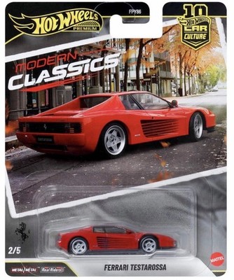 2026 Hot Wheels Ferrari Testarossa Premium Car Culture Modern
