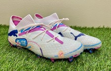Puma Future 7 Ultimate Volume Up FG/AG White Soccer Cleats 108072-01 Size 9.5