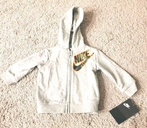 NIKE Infant Gray Full-Zip Top Jacket Hoodie - 6M (Brand New With Tags!)