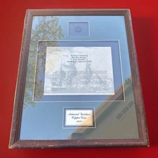 1808 Admiral Gardner Shipwreck East India Co 10 Cash Copper Coin w/ COA Framed