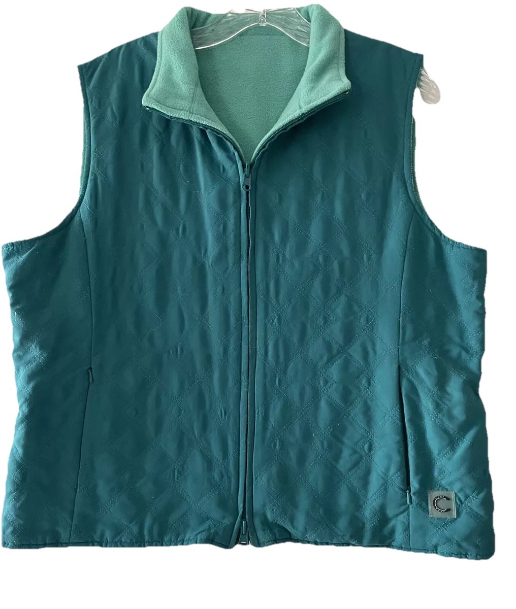 Connoisseur Equestrian Women’s Size Large Reversible Zip-Up Riding Quilted Vest