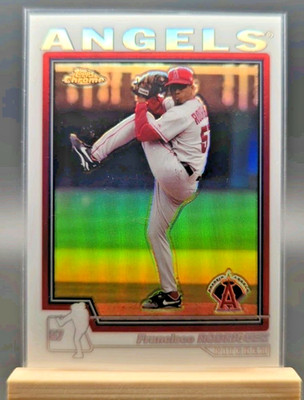 2004 Topps Chrome Refractor Francisco Rodriguez #77 Angels #SLAA
