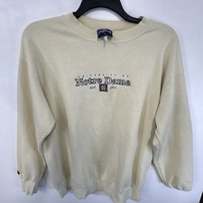 Vintage Notre Dame Fighting Irish Sweatshirt Adult Large Jansport Crewneck 90s