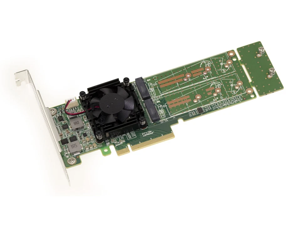 Controller Card Pcie 3.0 8x for 4 SSD M.2 Nvme M Key (M2 Ngff ) . Plx Pex 8747 - Image 2 of 4