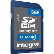 Image of Integral 16GB SD Card SDHC Class 10 Memory Card High Speed - Camera Dash Cam PC