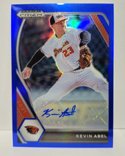2021 Panini Prizm Draft  #PDP195 Kevin Abel Auto Blue Prizm 83/99 Cincinnati Red