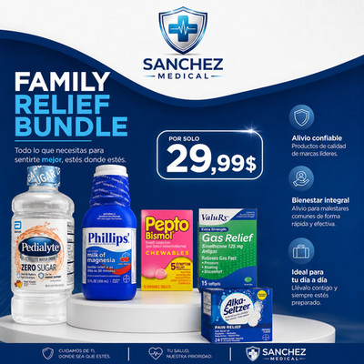 Sanchez Medical Family Relief Essentials Pack OTC Bundle
