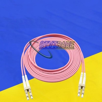LC UPC to LC UPC Duplex OM4 Multimode 3.0mm Fiber Optic Patch Cord Cable 3M #iv