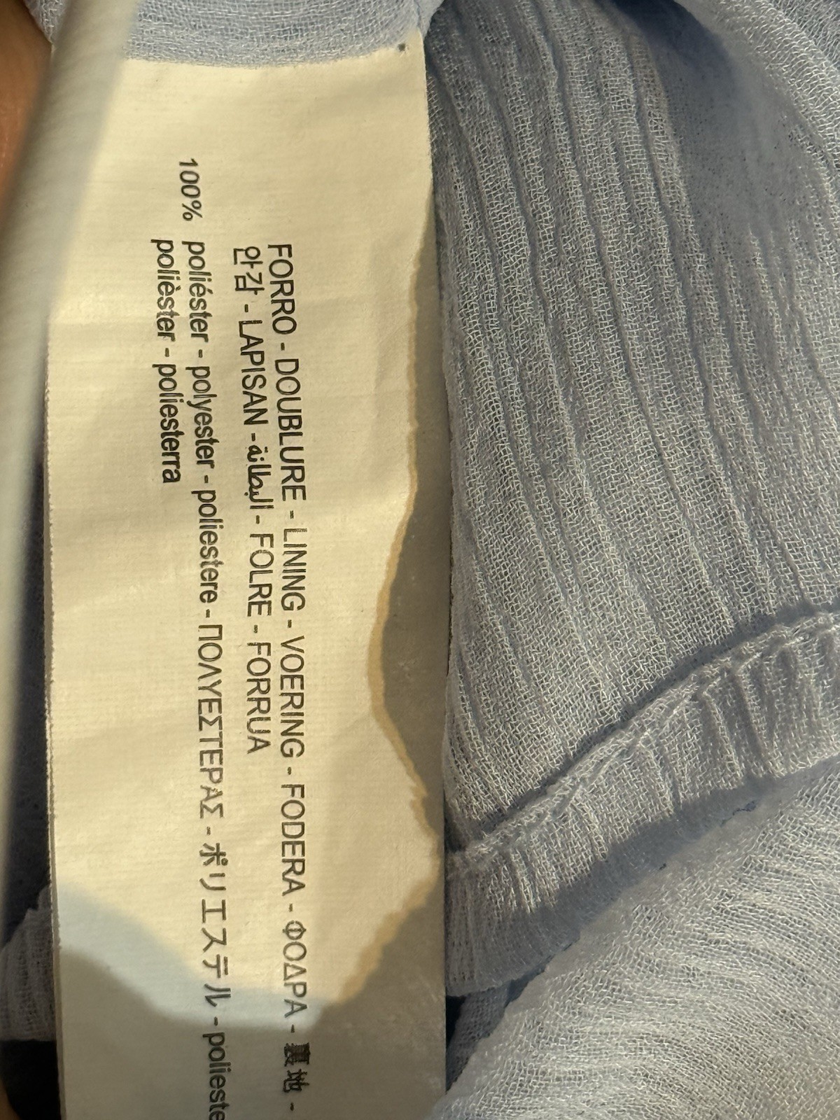 ZARA Basic Light Blue Wrap Blouse - Size Mediumru… - image 6