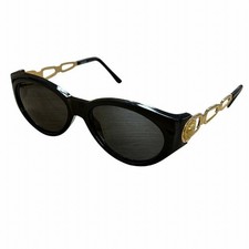 Versace Sunglasses MOD490 COL852 Medusa Black Gold Men's Authentic