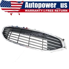 KS7Z8200AC Front Bumper Upper Chrome  Grille For 2019 2020 Ford Fusion Black New