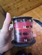  1 Southwire/Cerrowire THHN 14 Gauge Solid Wire, 100' per Roll, Red