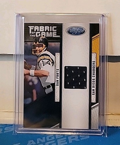2011 Certified Dan Fouts Fabric of the Game - Game Worn Jersey /49 - Picture 1 of 2