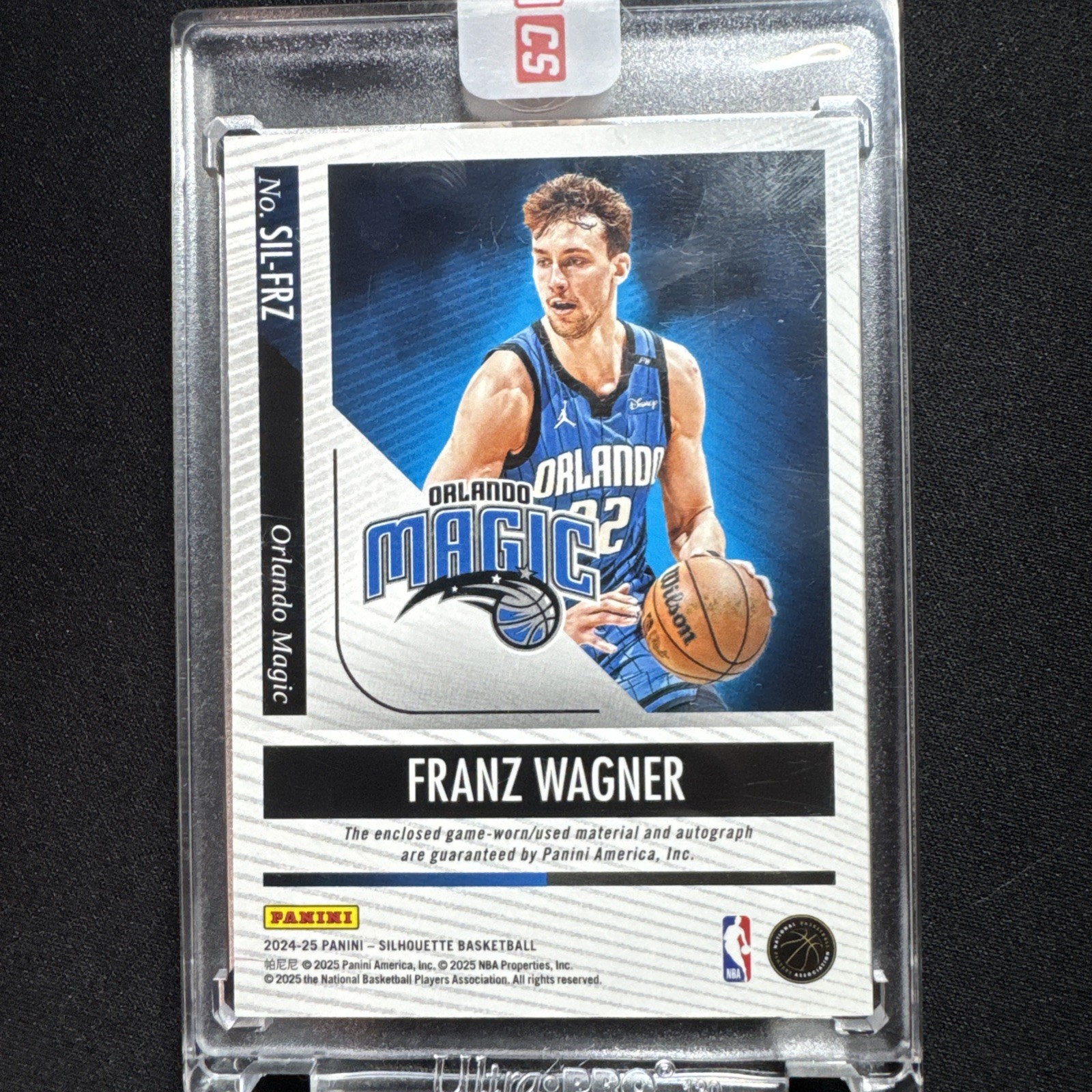 2024-25 Panini Silhouette Franz Wagner #SIL-FRZ GAME WORN JERSEY NUMBER 🔥 11/15 view 5