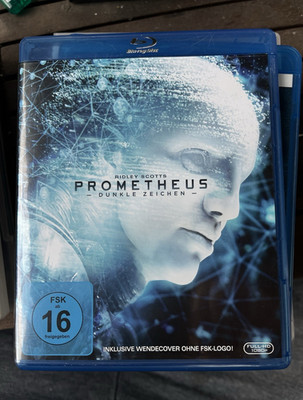Prometheus   Dunkle Zeichen Film Blu-ray mit Wendecover in Blu-ray-Hülle FSK 16