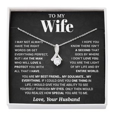 To My Wife Necklace, Christmas Gifts For Women, Anniversary Gift For Wife