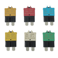 Manual Reset Circuit Breaker Fuse E39 Low Profile ATC/ATO 32V DC 5A 10A 15A 20A