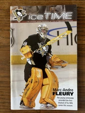 PITTSBURGH PENGUINS ICE TIME PROGRAM CROSBY ROOKIE YEAR FLEURY 10 24 2006