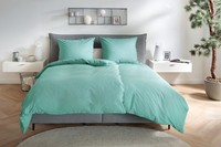 Hahn Renforce BettwäSche 155X220 Stonewashed Jelly Mint GrüN Uni 123061-554
