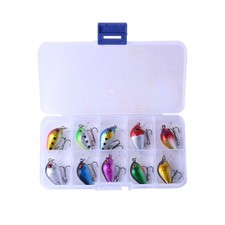 10PCS/Box Crankbait Topwater 2.6cm/1.7g Fishing Lures Hard Bait Bass Pike Tackle