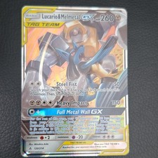 Lucario & Melmetal GX Full Art Holo Ultra Rare 120/214 EN 2019 Unbroken Bonds on eBay