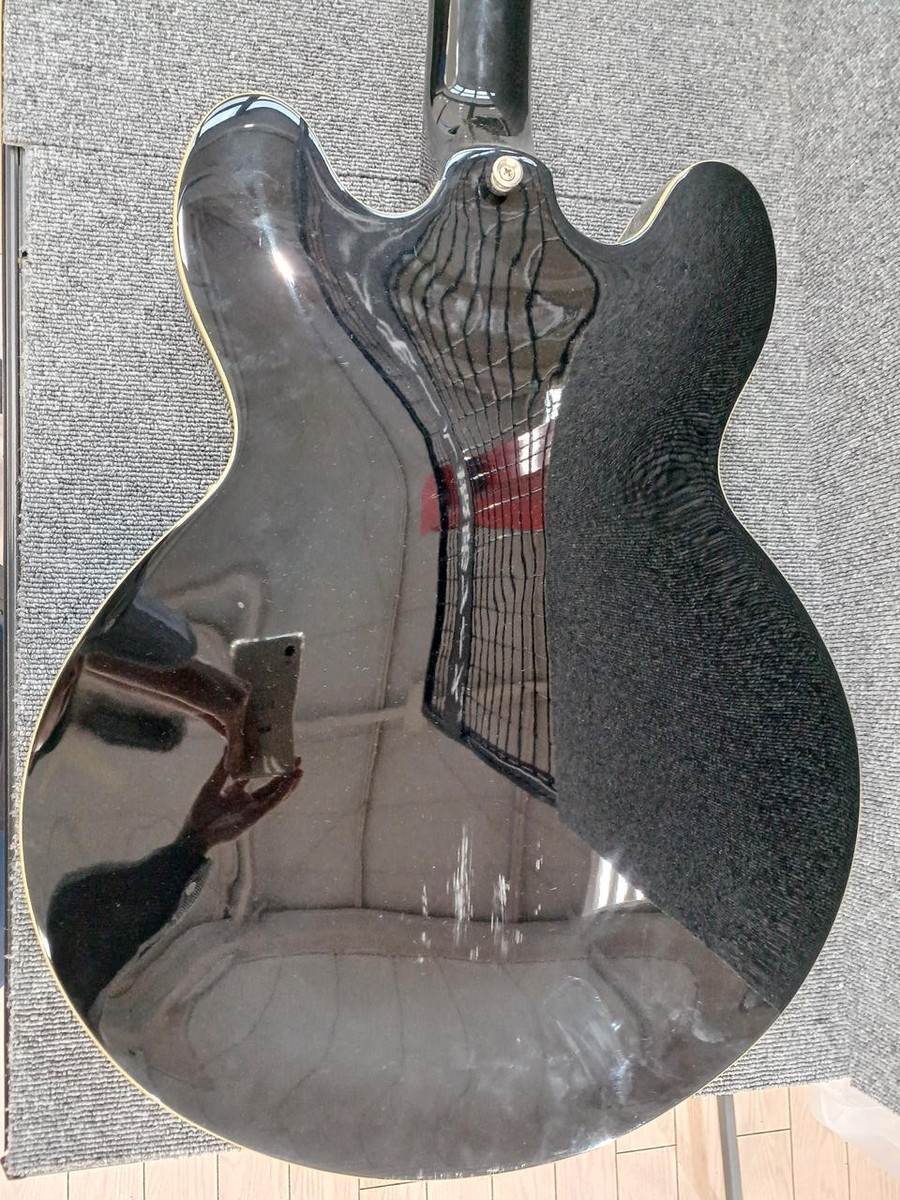 Epiphone DOT EB GUARANTEED セミアコ エレキ ギター 黒 ブラック