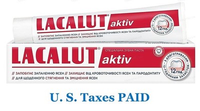Lacalut Aktiv Classic Toothpaste for Bleeding Gums 75 ml Made in Germany