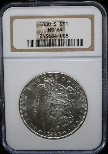 1880-S Morgan Dollar NGC MS 64 #26MAR028