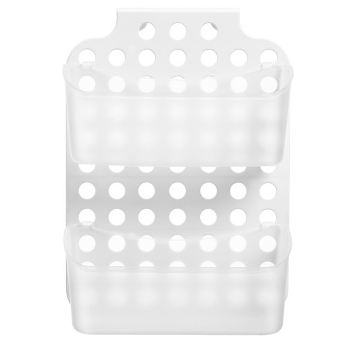 Avilia Cesto Portaoggetti Per Doccia – Ripiano In Plastica Blu 30x7x8cm – Organizer Da Bagno E Cucina – Installazione Facile