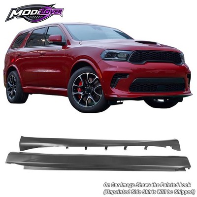 For 11-26 Dodge Durango Side Skirts 21+ Hellcat Style Rocker Panel PP Extension