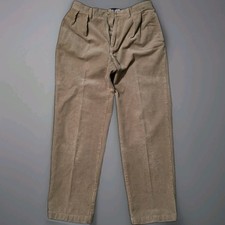   Polo Ralph Lauren Andrew Pant Corduroy Trousers Men  s 34x32 Tan Pleated Vintage