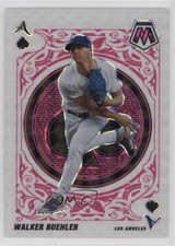 2022 Panini Mosaic Aces Fluorescent Pink Prizm 10/10 Walker Buehler #A-15 10lj