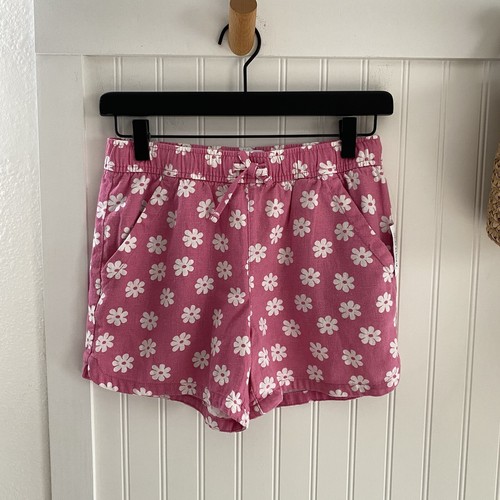 Old Navy Girls White Tank & Pink Daisy Linen Blend Shorts Set XL (14-16) - Picture 7 of 11