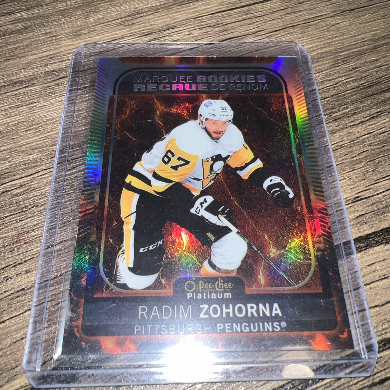 2021-22 O-Pee-Chee Platinum - Rookies Hot Magma #230 Radim Zohorna /499 (RC)