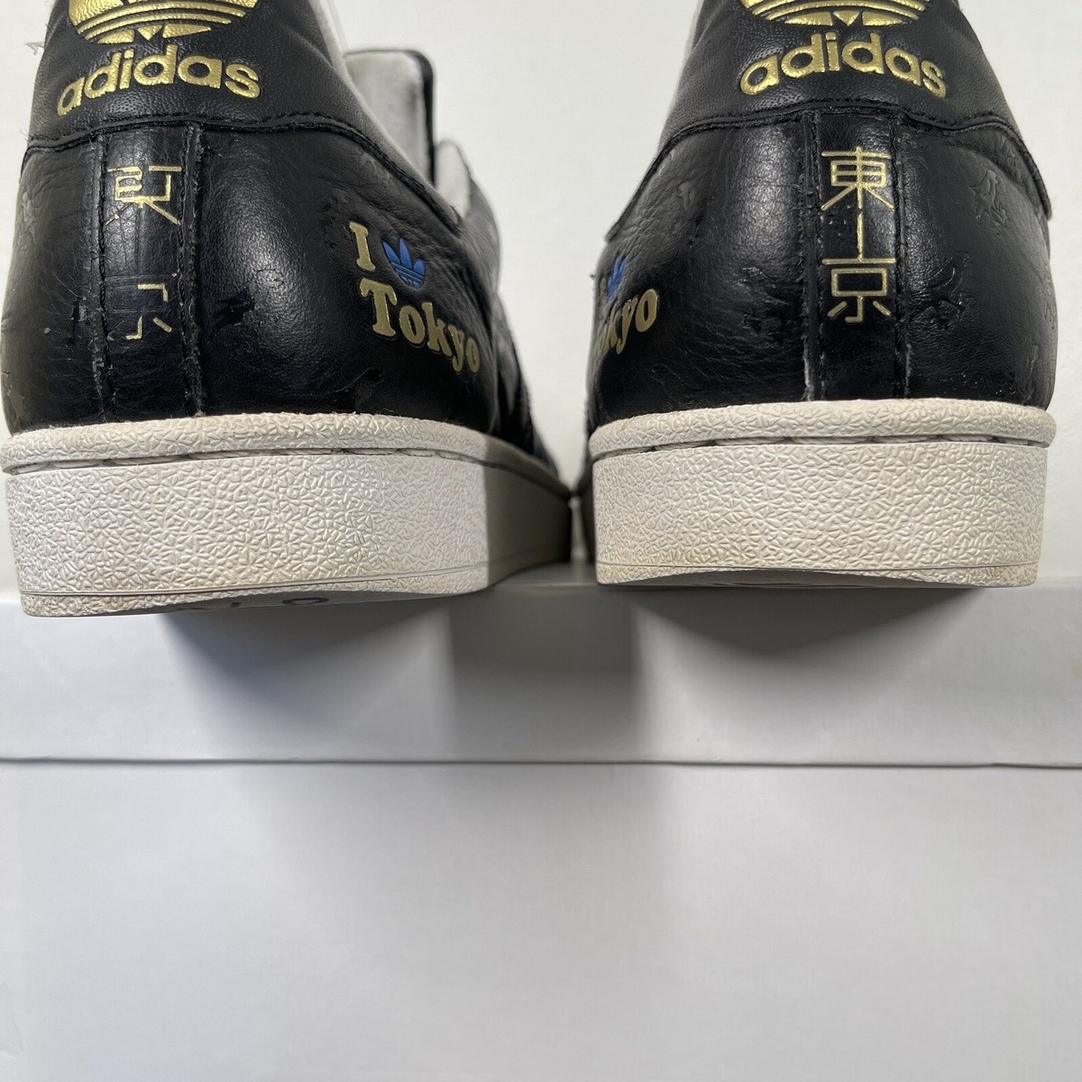 Adidas Superstar Tokyo Sneakers Men's 9.5 Black 35th