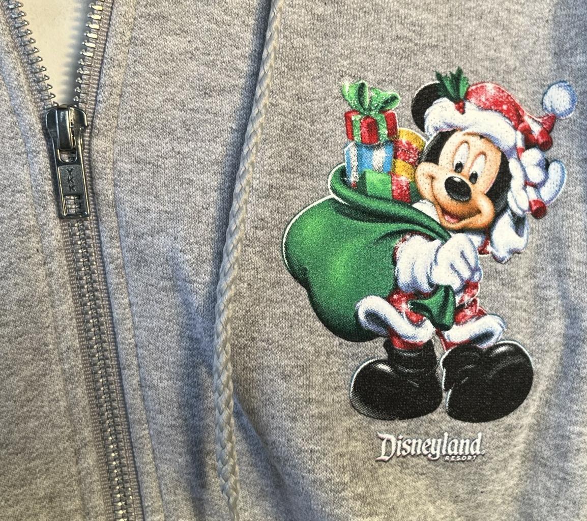 Hanes Disney Disneyland Resort 2012 Happy Holidays Mickey Gray