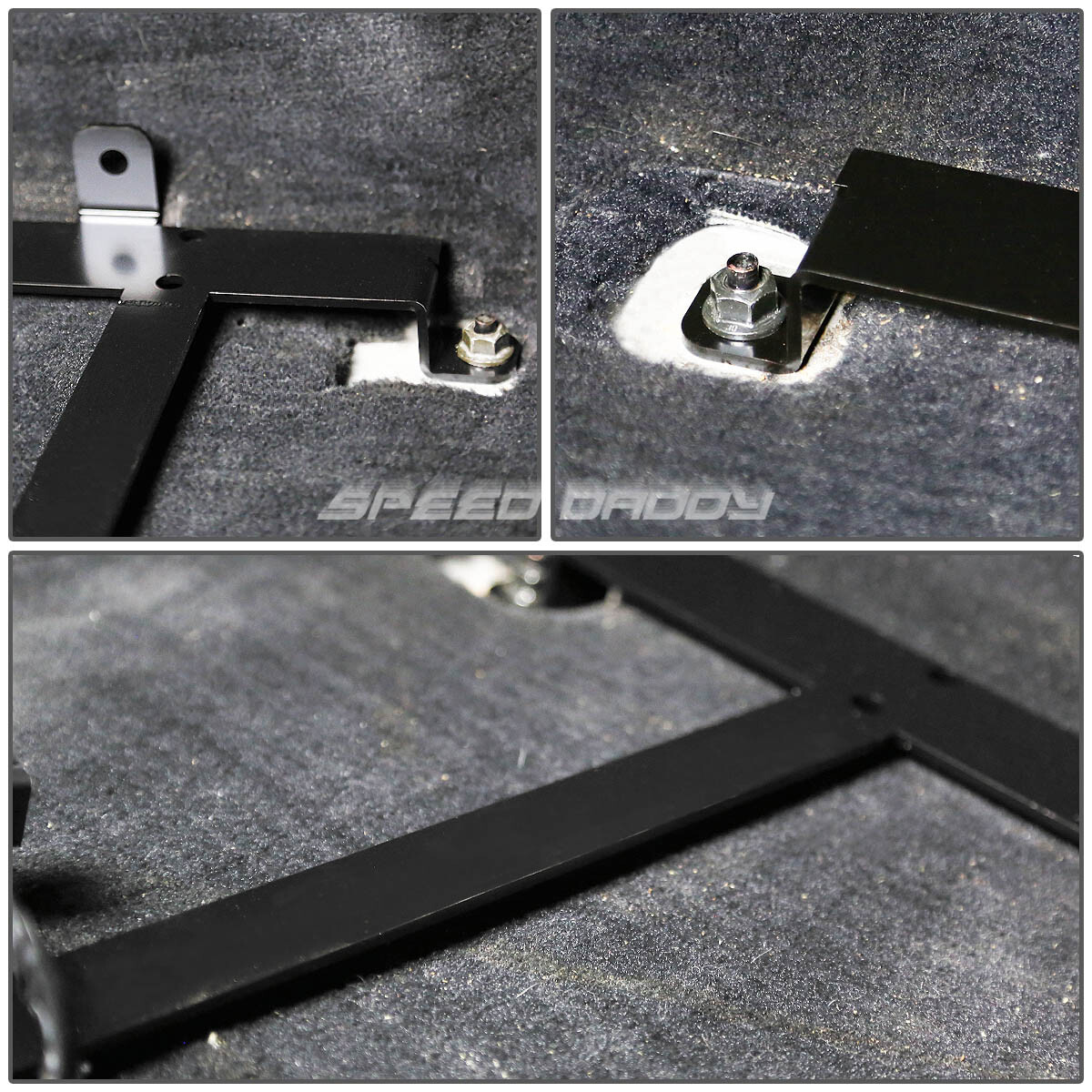 FOR 9704 CORVETTE C5 2X LOW MOUNT RACING BUCKET SEAT BASE TENSILE