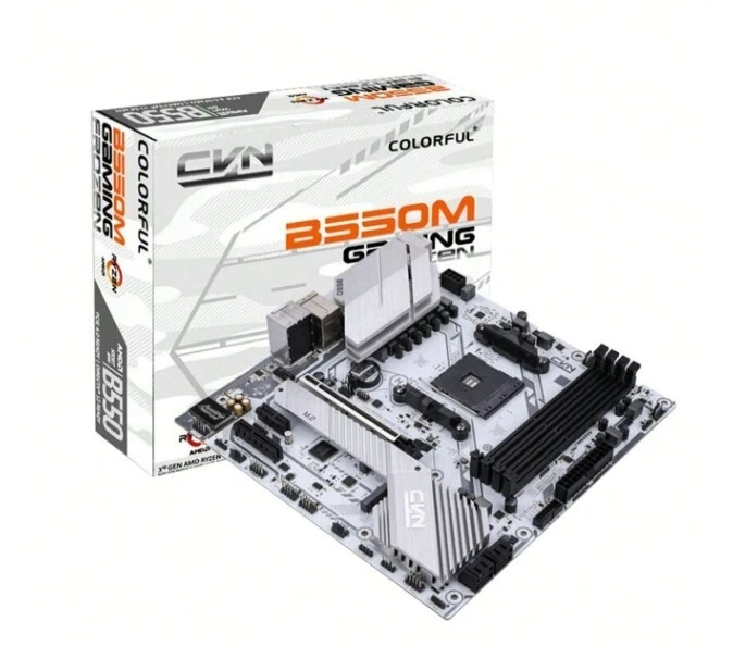 COLORFUL CVN B550M GAMING FROZEN V15, B550 Chipset MATX PC Motherboard - Image 2 of 4