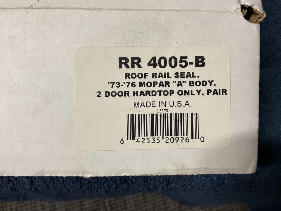 Sello de junta de parabrisas carrocería Dodge Dart Demon Plymouth Duster A Foto 2 de 3