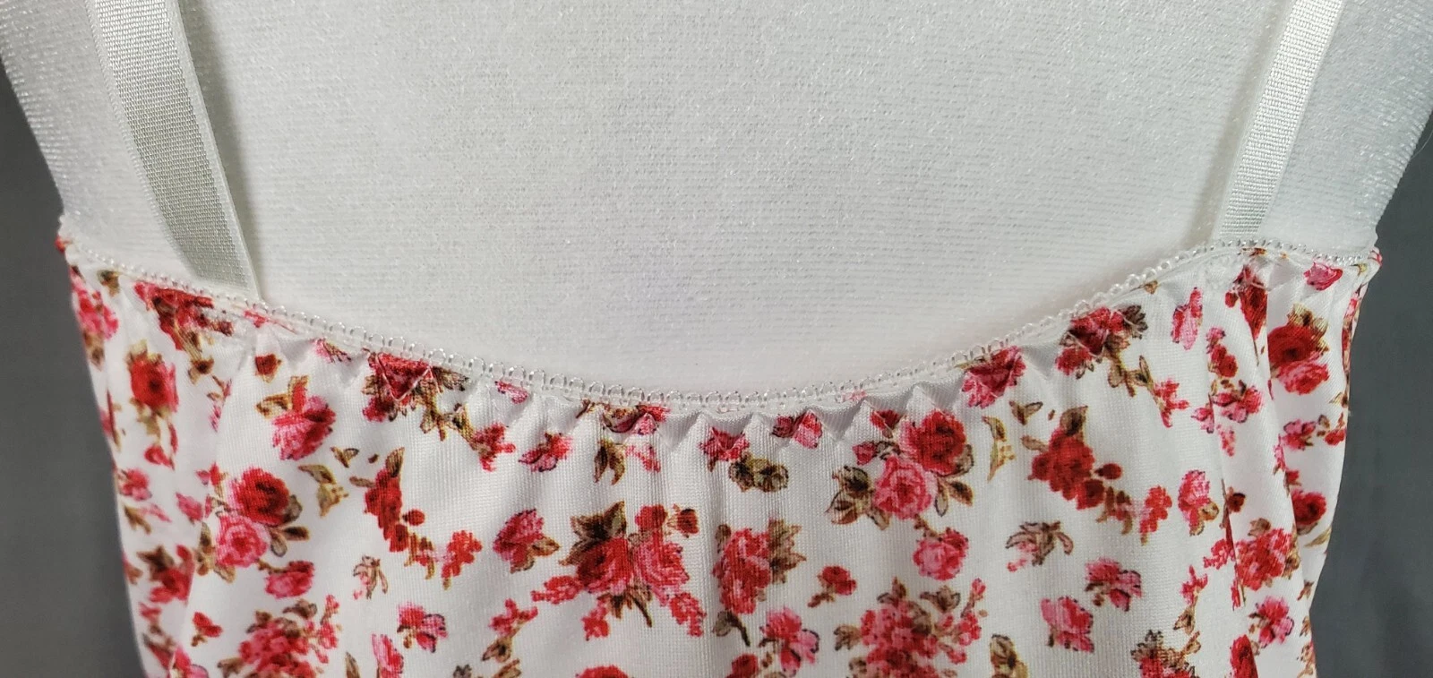 VALENTINO Camicia da notte vintage donna M rosa floreale raso fit n abito svasato stile retrò pigiama