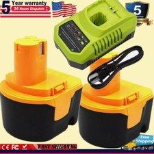 12 Volt For Ryobi 3.6Ah 1311148 Ni-Mh Battery / Charger B-8286 BPT1025 RY-1204