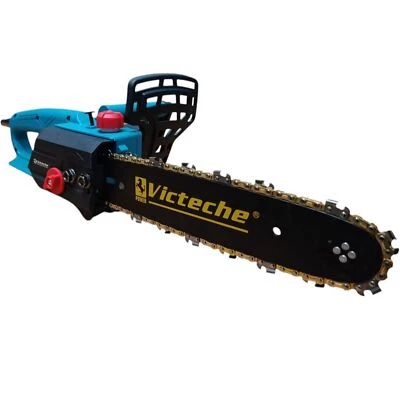 TOPOLENASHOP Motosega Elettrica 2400W Elettrosega Sega a Catena Lama 30cm Taglia LegnaVG12001