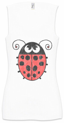 Ladybug I Damen Tank Top Toon Cartoon Drawing Bug Points Marienkäfer Käfer