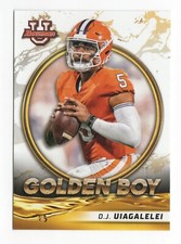 D.J. Uiagalelei GB-1 2021-22 Bowman University Golden Boy Clemson Tigers Card