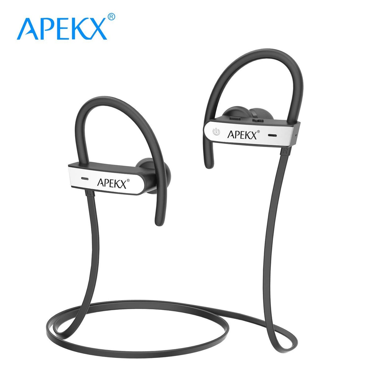 APEKX Bluetooth Headphones, Noise Canceling Wireless in-Ear Earphones, HiFi  Ster