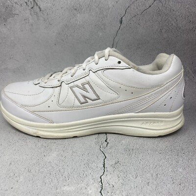 New Balance ☆ made in USA WW577VW Triple White New Balance 577 White Leather Hook & Loop Sneakers WW577VW